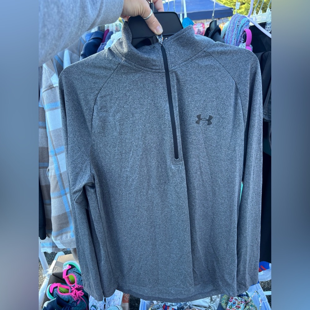 Under Armour Gray Quarter-Zip Pullover